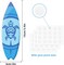 60 Pcs Surfboard Cutouts with Glue Points, Hawaii Summer Paper Cut Outs for Bulletin Board Classroom Decor Surf Party Decorations